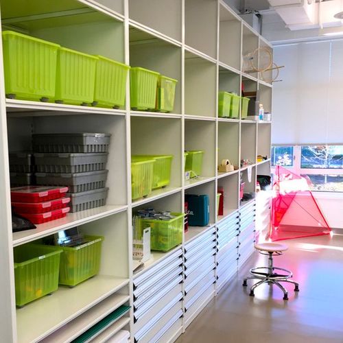 school makerspace stem lab supply storage