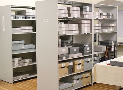small museum custom archive shelving
