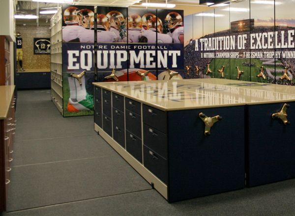 collegiate athletic equipment rooms
