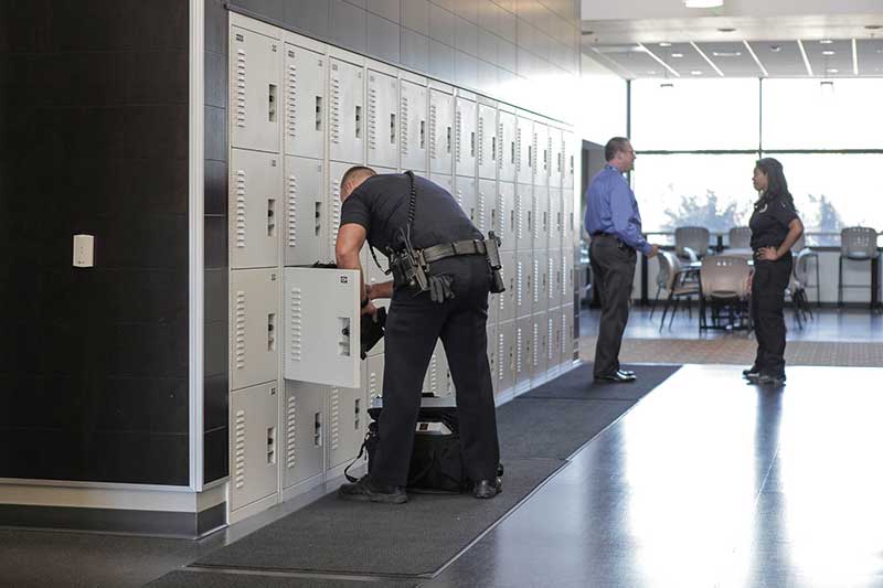 personal duty gear lockers for public safety officer
