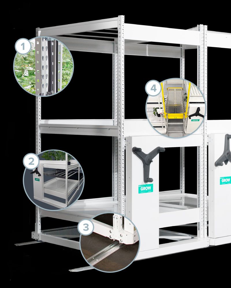 spacesaver vertical grow system features
