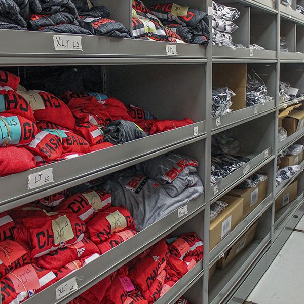 stadium retail team shop storage