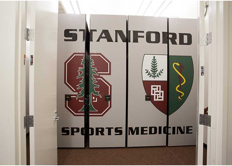 stanford athletic equipment room storage systems