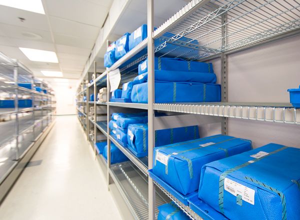 sterile surgical custom shelving systems