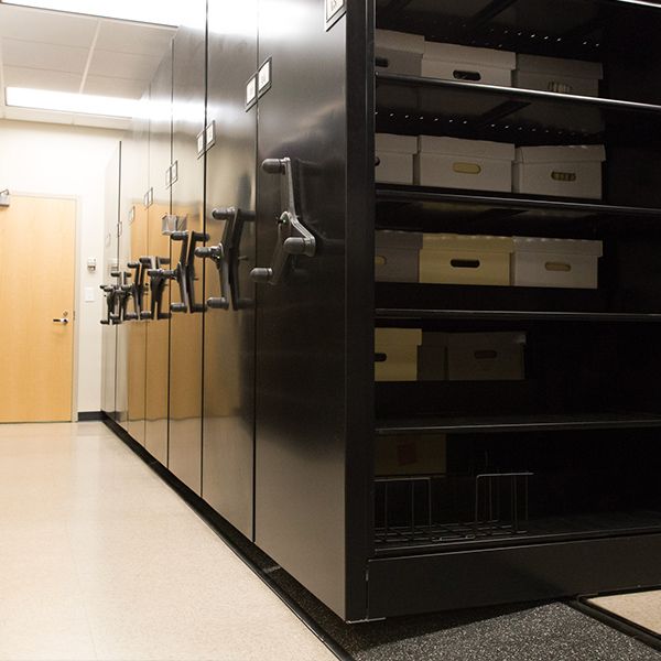 sustainable mobile shelving solutions at university