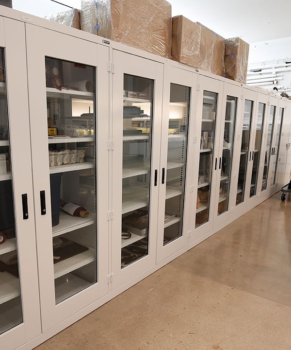 university collection museum cabinet storage