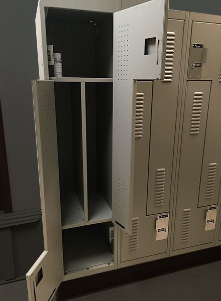 university security equipment locker