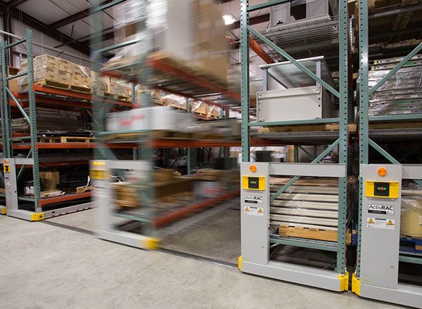 warehouse heavy-duty mobile shelving